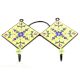 Yellow And Blue Ceramic Tiles Hooks